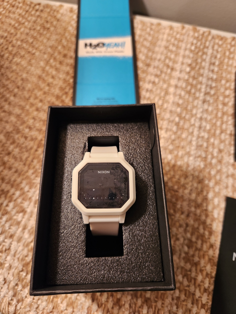 Nixon Siren White Digital Sports Watch - Water-Resistant NEW *needs battery*
